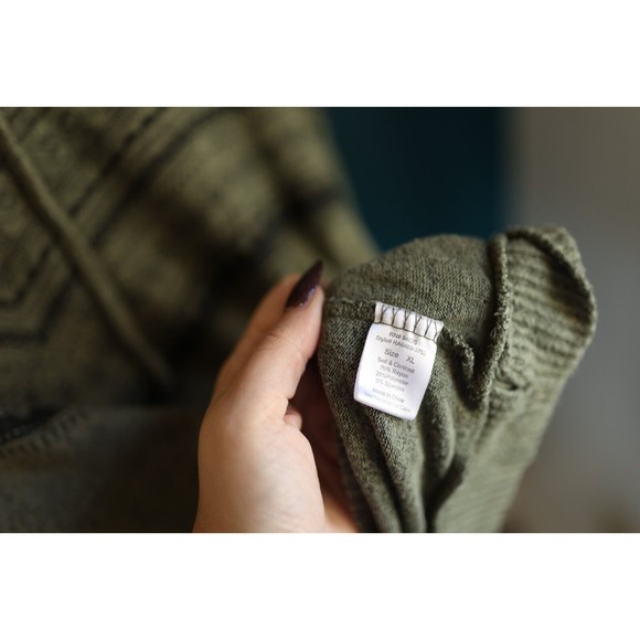 No Frills Womens Long Sleeve Soft Olive Green Drawstring Hoodie Size XL - Picture 8 of 9